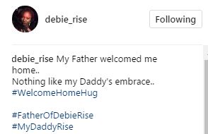Debbie-Rise's Father Hugs