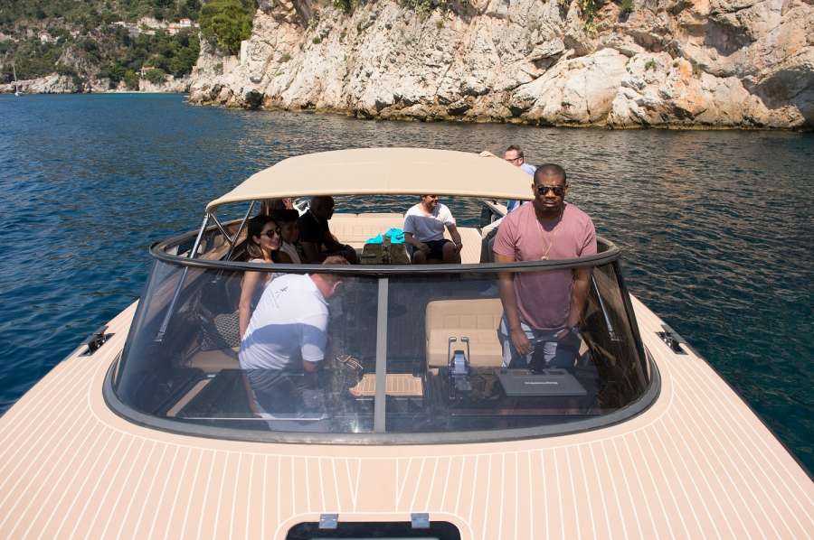 Don Jazzy Drives Private Boat