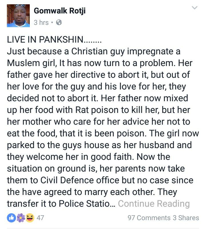 Nigerian Muslim Father Attempts Killing Daughter