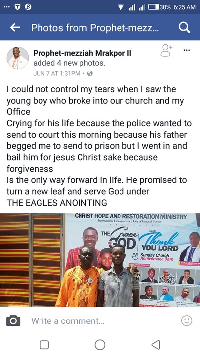 pastor bails thief