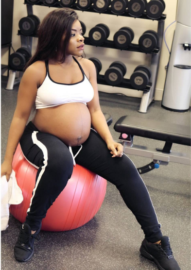 Laura Ikeji flaunts baby bump