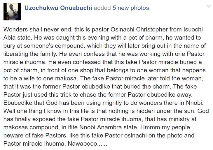 Fake Pastor Caught