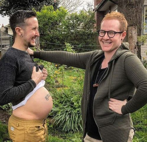 pregnant gay dads