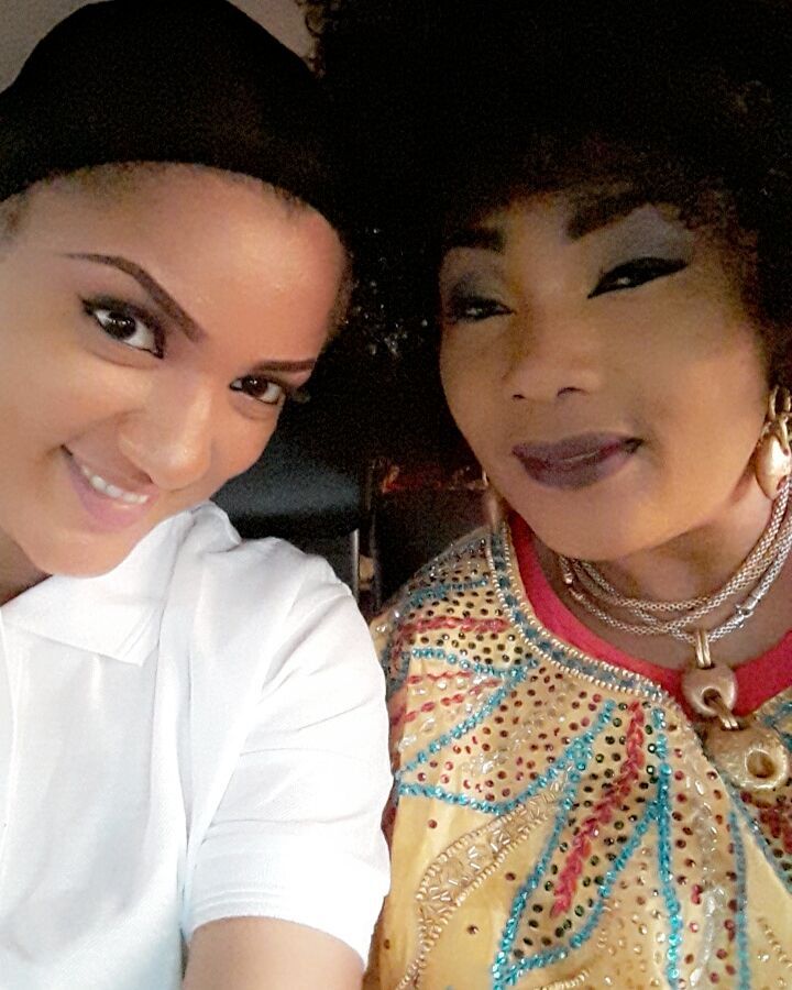 Gifty Pictured With Nollywood Veteran Actress