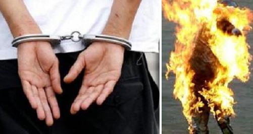 woman sets foster child ablaze