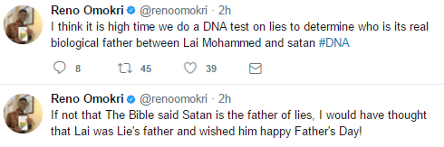 reno omokri shades lai mohammed