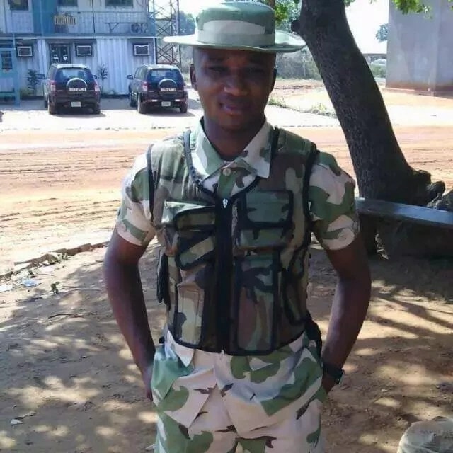 young nigerian soldier dies