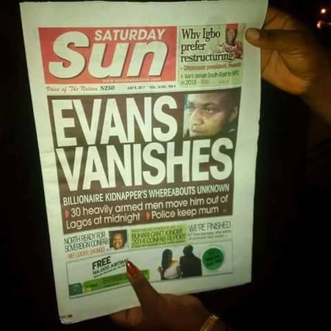 Evans vanishes