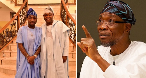 Image result for Davidos Father and Rauf Aregbesola