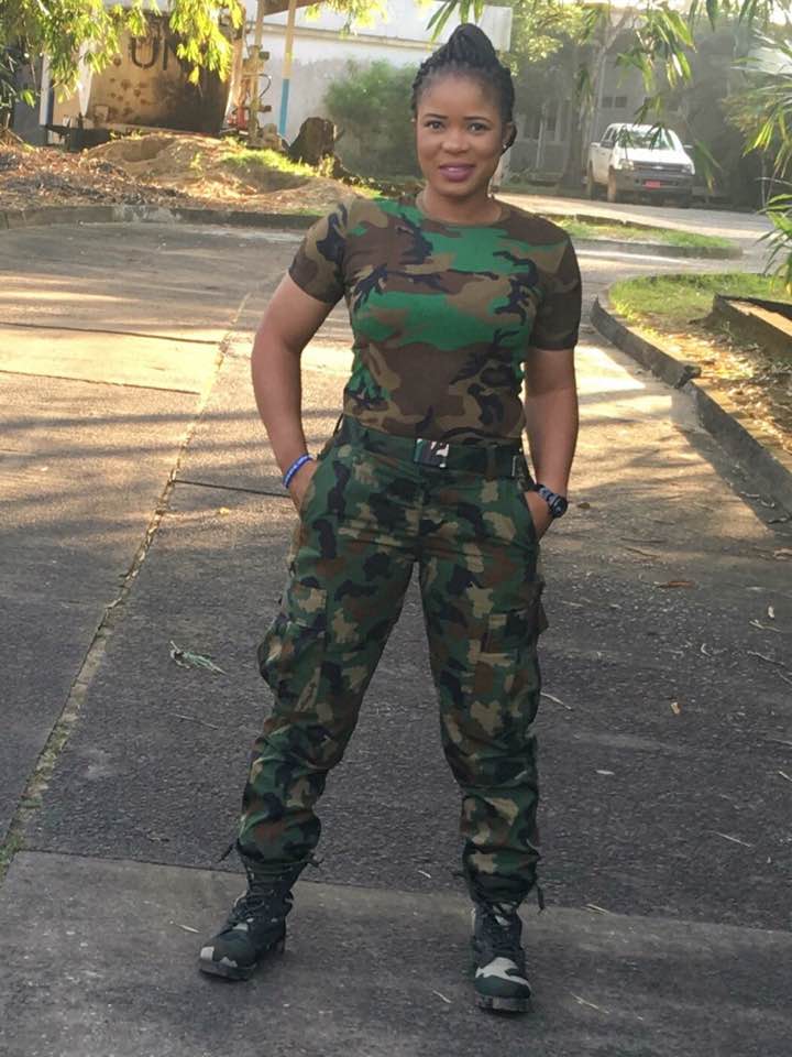 pretty nigerian soldier