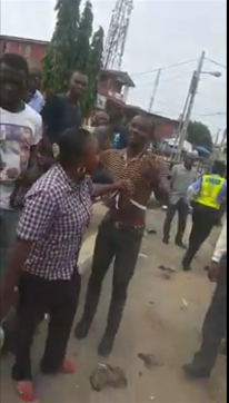 female police officer drags disgrace man