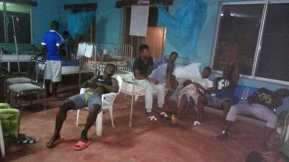 nigerian players struck food poisoning