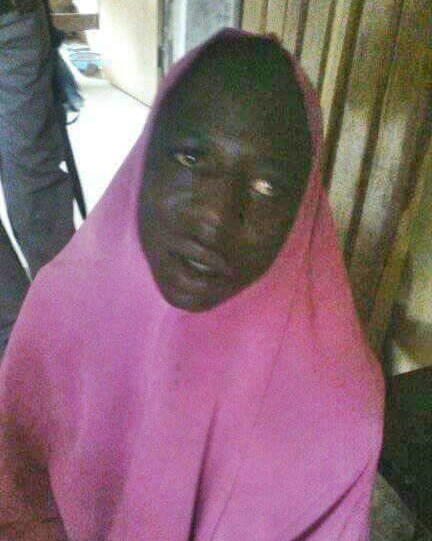 male alleged robber using hijab