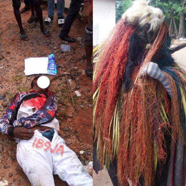 Masquerader chases 14-year-old student