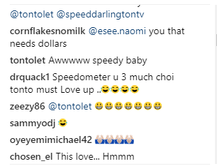 tonto dikeh reacts speed darlington's song