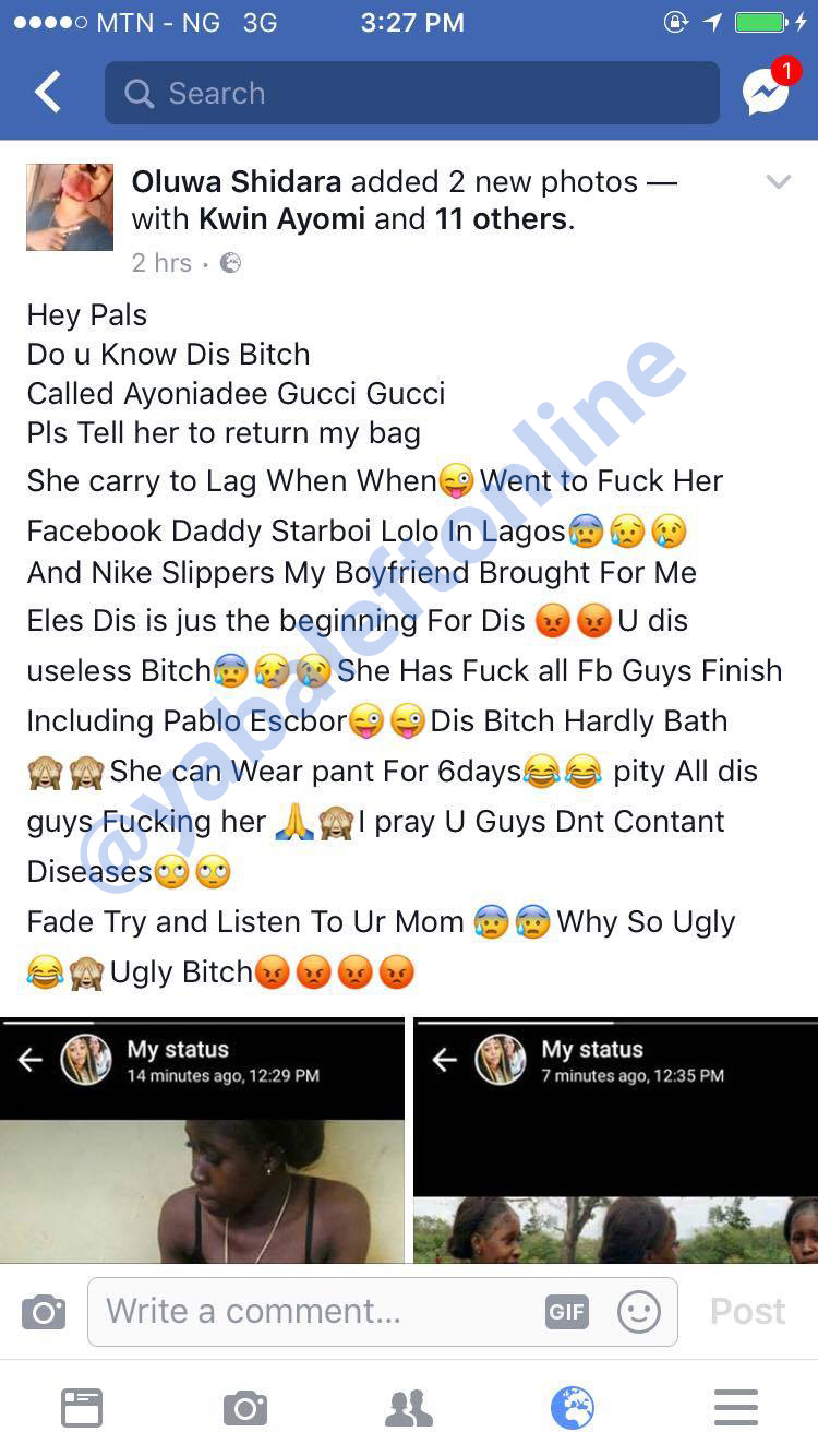 Slay qℰℰn exposes her best friend who sleeps with men on Facebook for money (photos + screenshots)