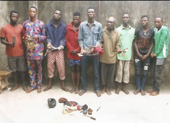 9 fleeing cultists nabbed