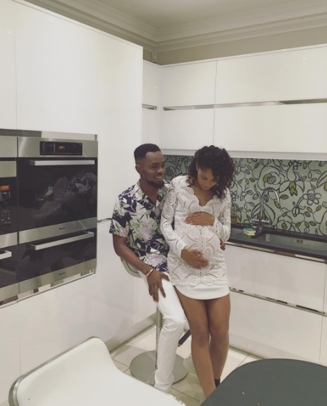 patoranking shares baby bump photo
