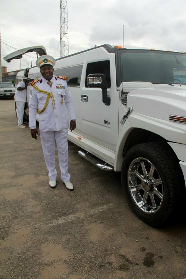 flamboyant nigerian pastor wears military outfit