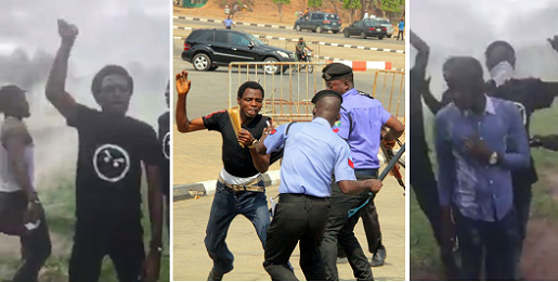 abuja police attack resume resign protesters