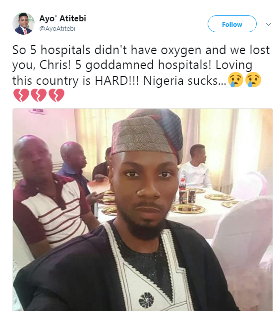 Young Nigerian Man dies