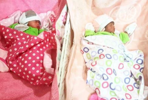 Lanre Makun Welcomes Twins