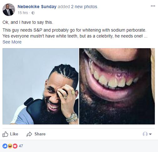 Nigerian dentist advises Phyno