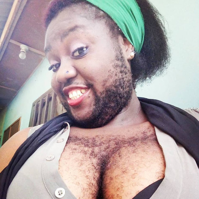 Queen Okafor shaves her beard