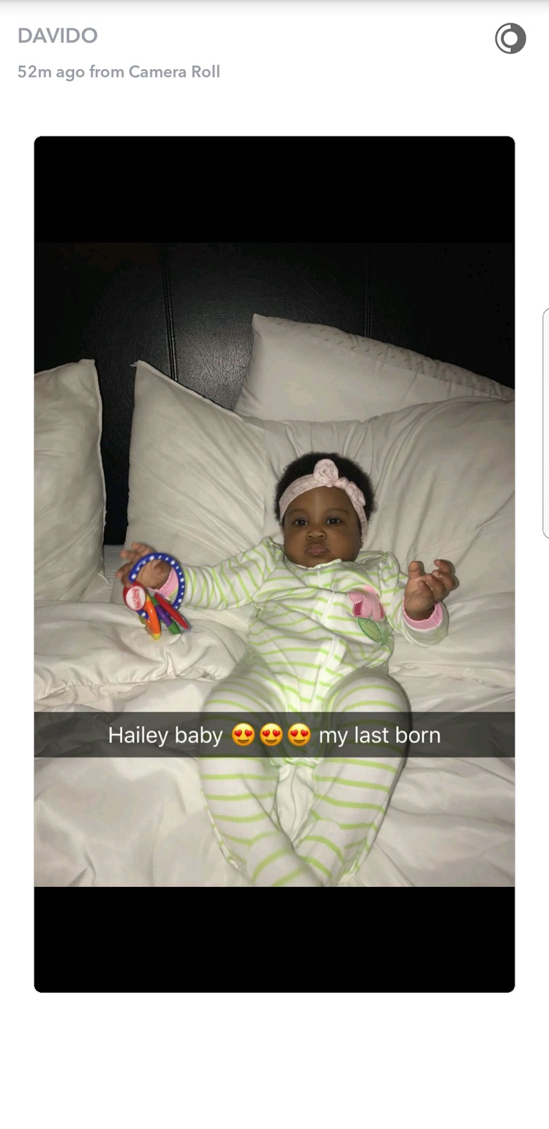 Davido Shares Adorable Photo
