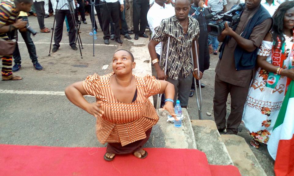 Enugu Governor Asks Disabled Woman