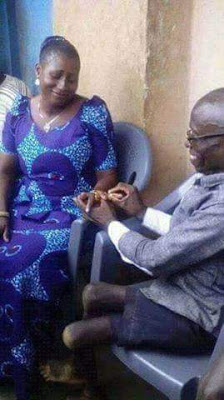 physically challenged man engages lady