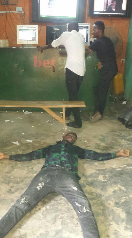 Nigerian Guy faints