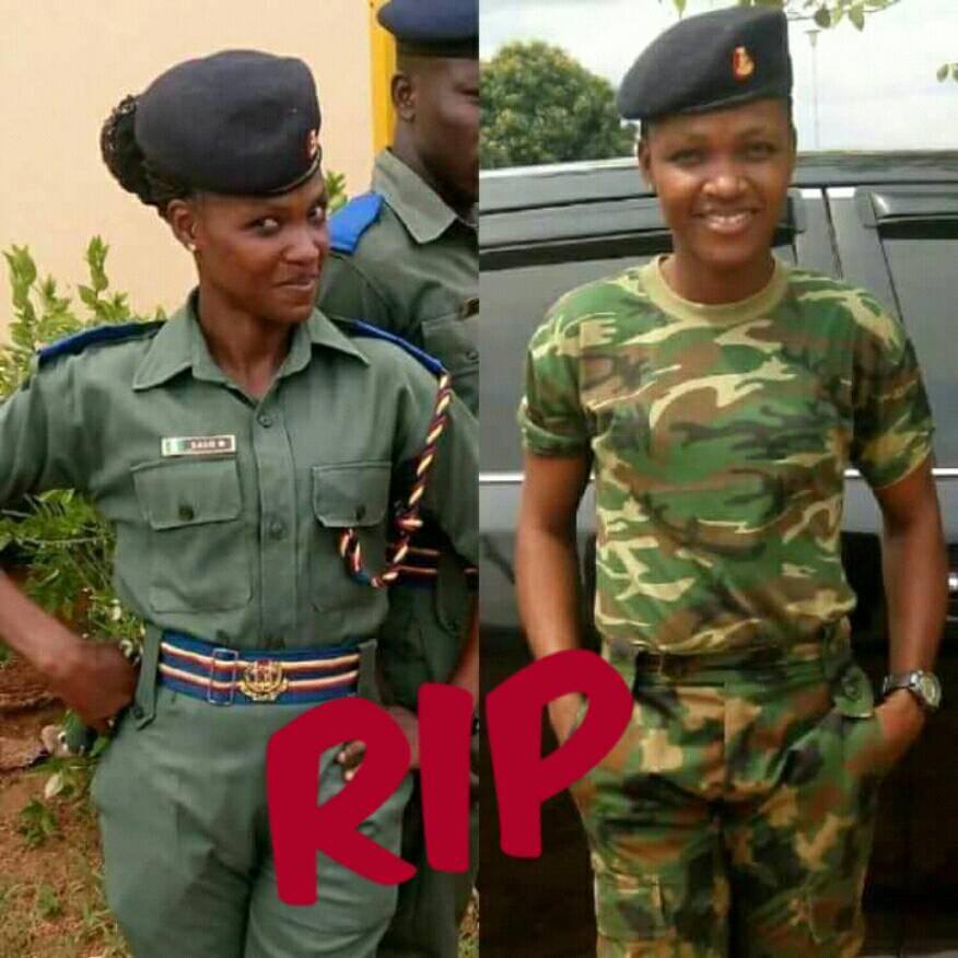 Female soldier dies