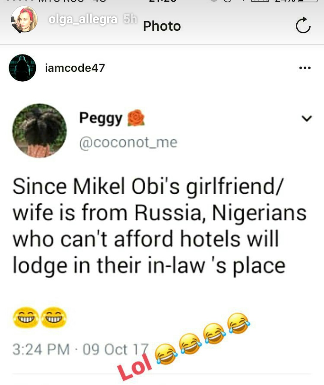 Mikel Obi's Wife Reacts