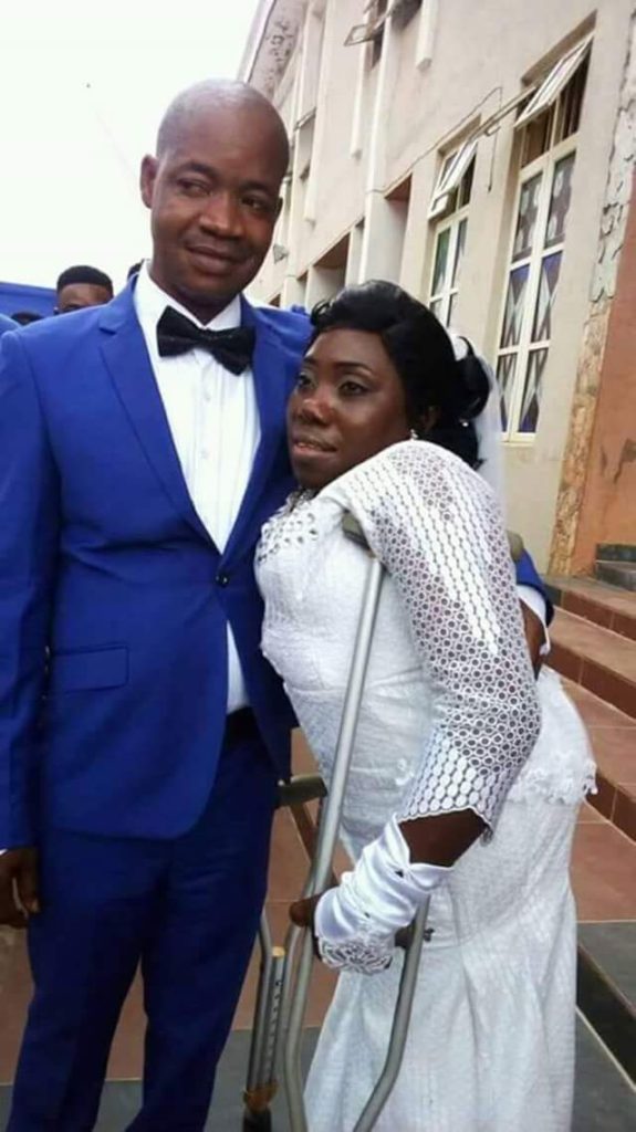 Physically challenged Nigerian woman weds