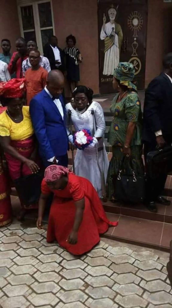 Physically challenged Nigerian woman weds