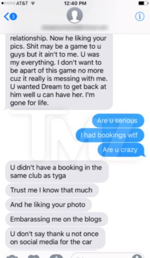 Blac Chyna Releases Suicidal Texts