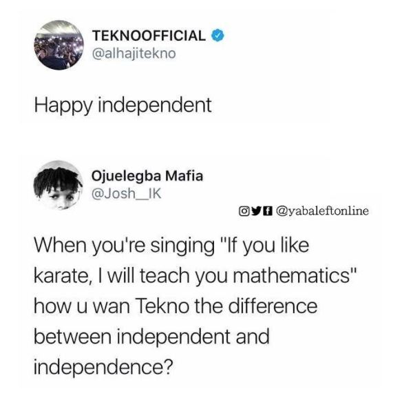 Tekno wishes Nigeria