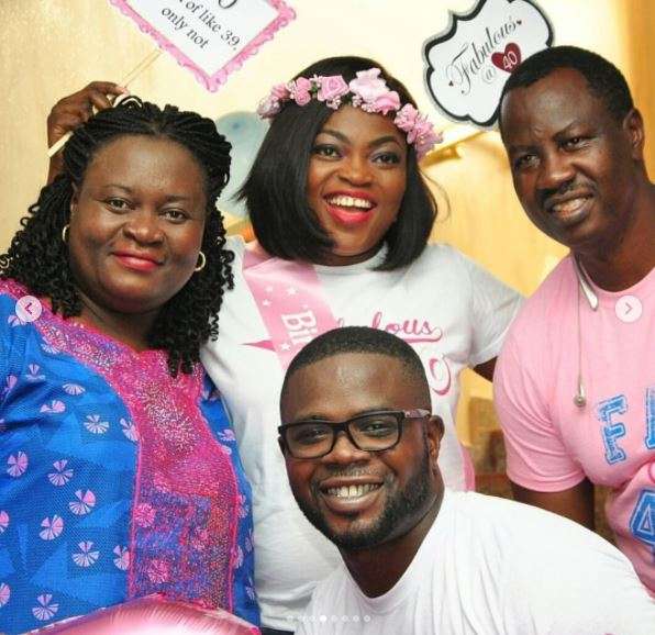 Funke Akindele denies giving birth