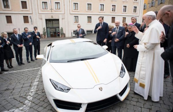 Pope Francis Personalized Lamborghini