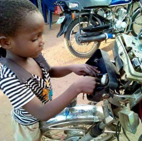 8-Year-Old Boy Owns Motorcycle Repair Workshop