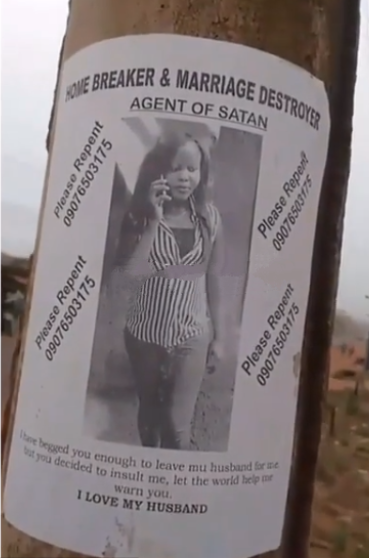 Nigerian Woman Shares Posters