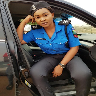 Mercy Aigbe rocks Police Uniform