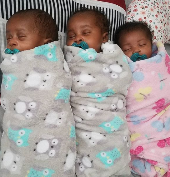Nigerian Woman Delivers Triplets