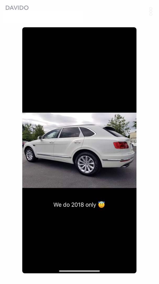 davido acquires bentley