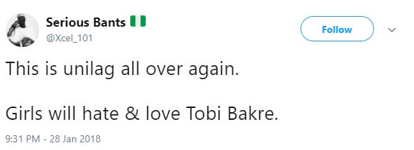 Tobi Bakre snatched