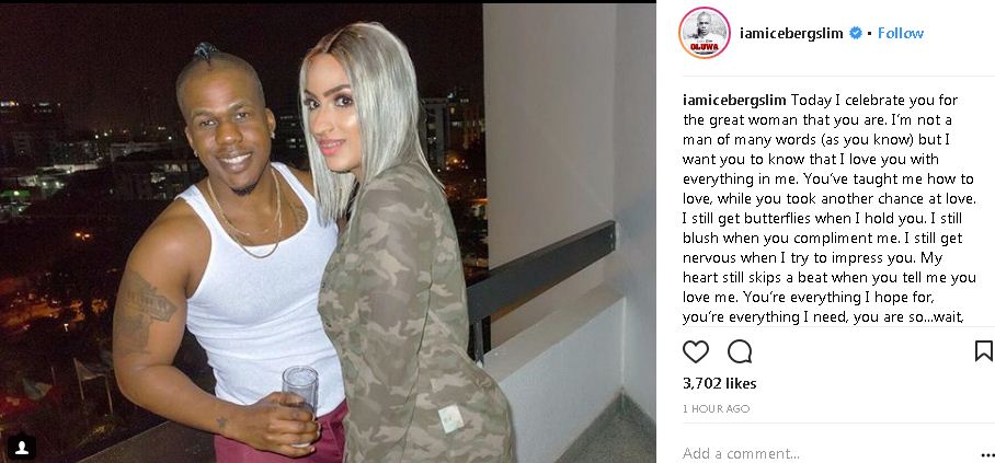 Iceberg Slim celebrates girlfriend