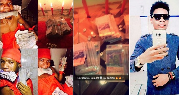 Young African Guy Proudly Shows Off His Voodoo Shrine That Allegedly Vomits Money On Social Media. (Photos)