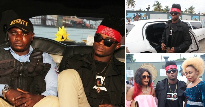 Upcoming Artiste Causes Drama at Lagos Event With His Limo & Bodyguards (photos)
