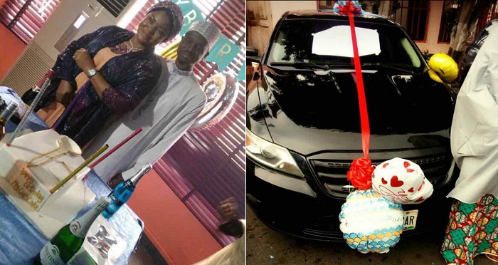Awwww! Nigerian Lady Buys Husband A Car To Celebrate His Birthday. (Photos)